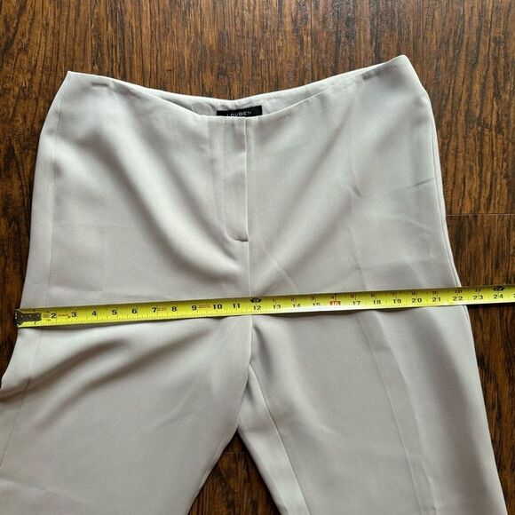 Louben Womens Pants Nordstrom Ivory Dress Pants Size 14 Straight Leg Slacks - Picture 11 of 11
